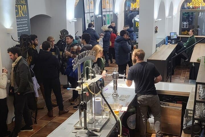 Enjoy 4 beers in Czech Beer Museum & bottle you beer!