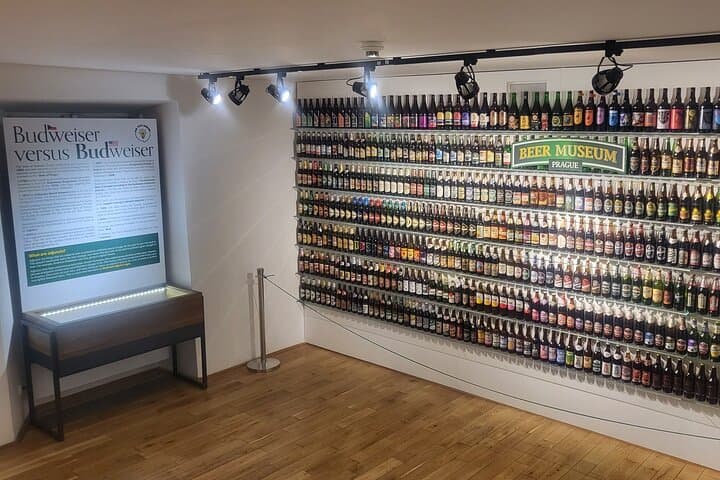 Enjoy 4 beers in Czech Beer Museum & bottle you beer!