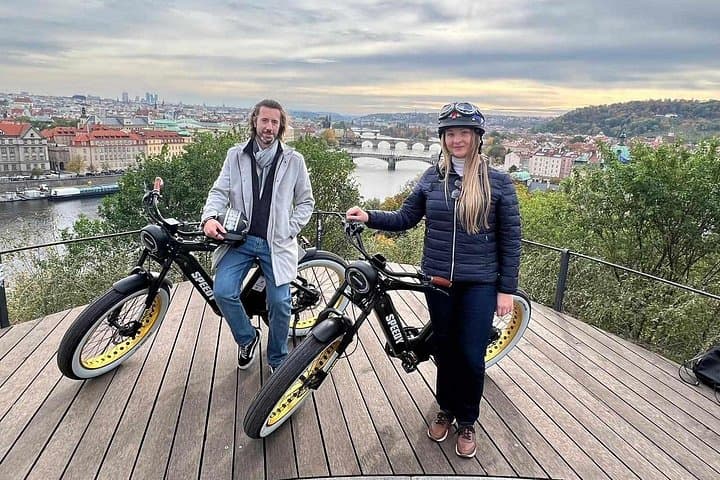 Prague on Stylish Retro styled E-Bike - Viewpoints & Sightseeing