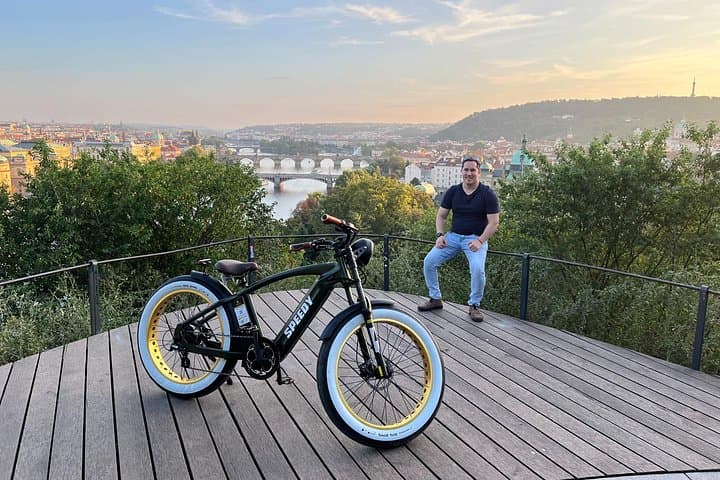 Grand City Tour of Prague on Retro Styled E-Bike