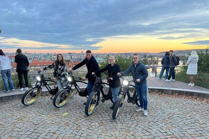Grand City Tour of Prague on Retro Styled E-Bike