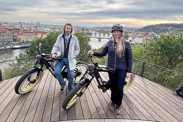 Grand City Tour of Prague on Retro Styled E-Bike
