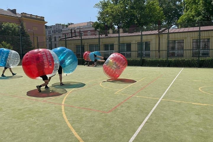 Zorb football in Prague