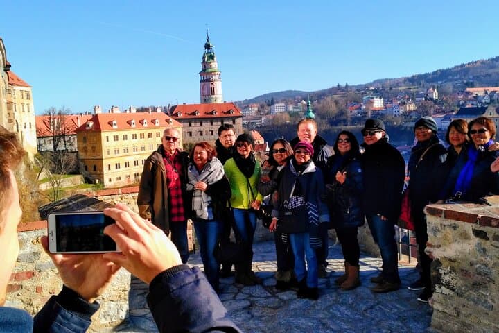 Český Krumlov - view point above the castle