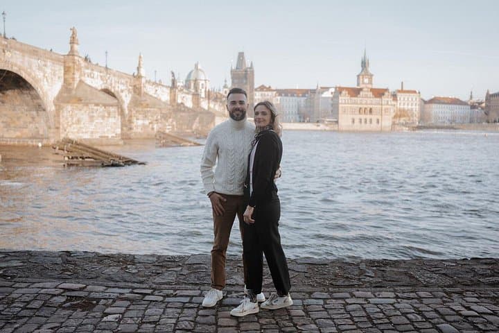Professional photoshoot at Charles Bridge Prague