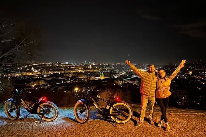 Retro Style E-Bike Night Tour in Prague - Live Guided