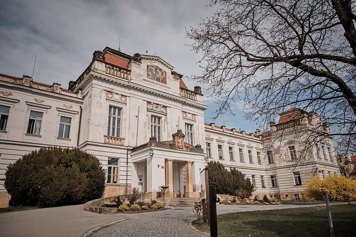 The main entrance to the premises