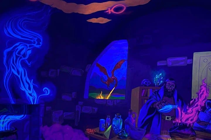 Prague Black Light Mini Golf Admission Ticket