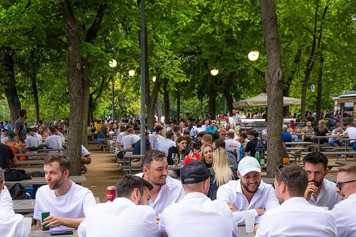 Sunny Beer garden tour