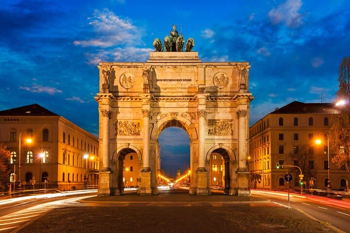 Schwabing - Victory Gate in Munich.