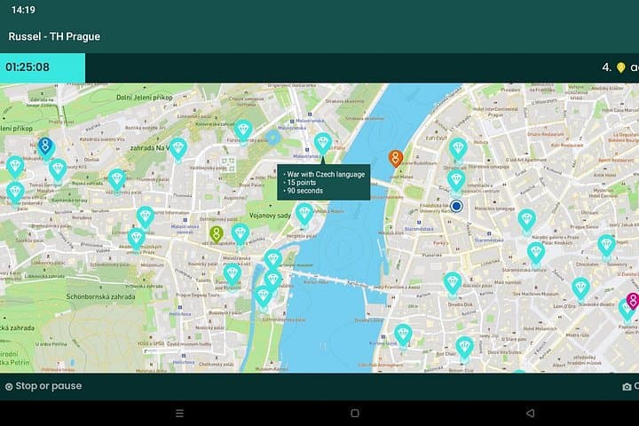 Treasure Hunt Prague - GPS game with tablets