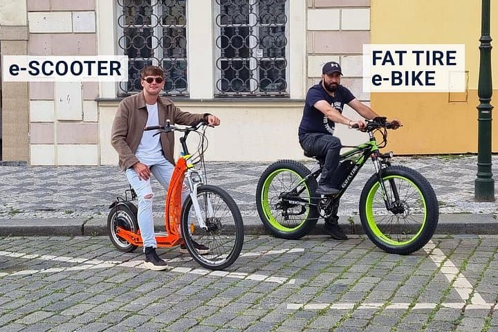Scenic Panoramic views e-Scooter/ eBike Guided Tour of Prague