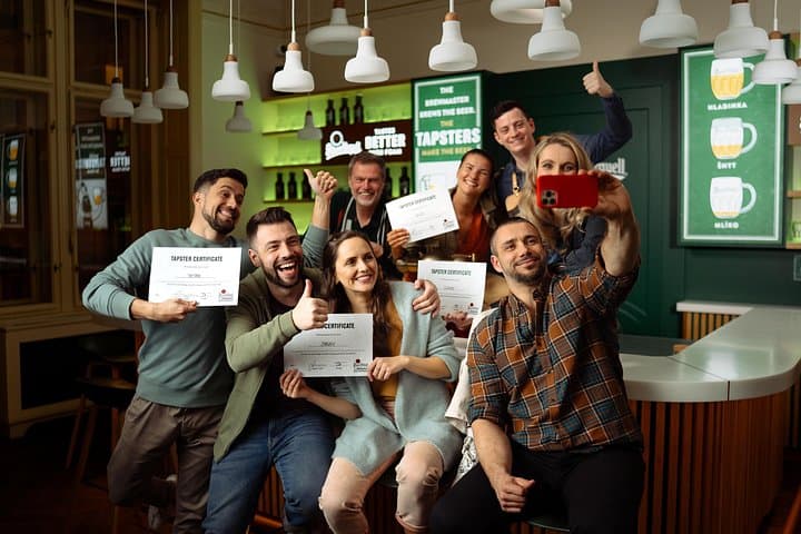 Prague Beer Pouring Class at Pilsner Urquell