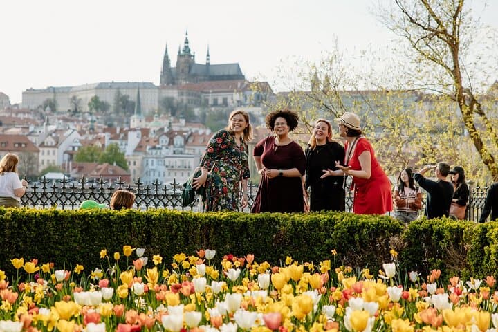 Easter is part of the spring celebrations in Prague with flowers blooming all around the city