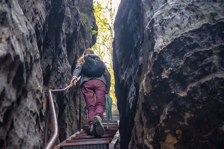 Adventure through passages cut into rocks by wind and water.