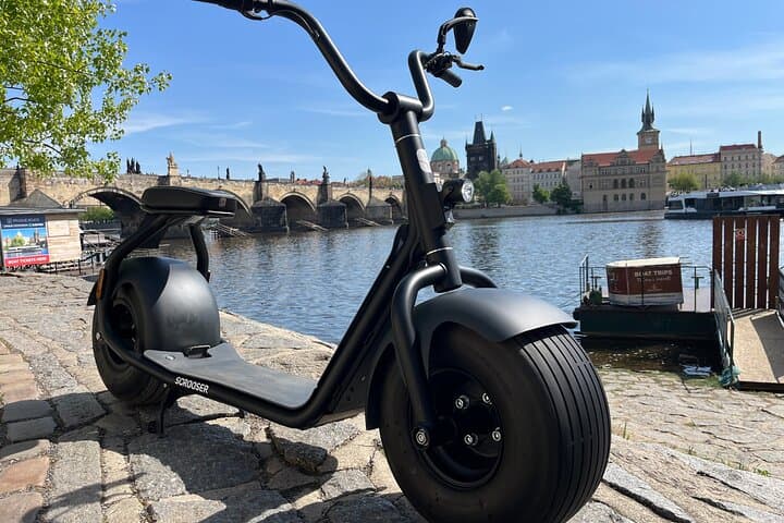 Fat Tire Scooter near Charles bridge