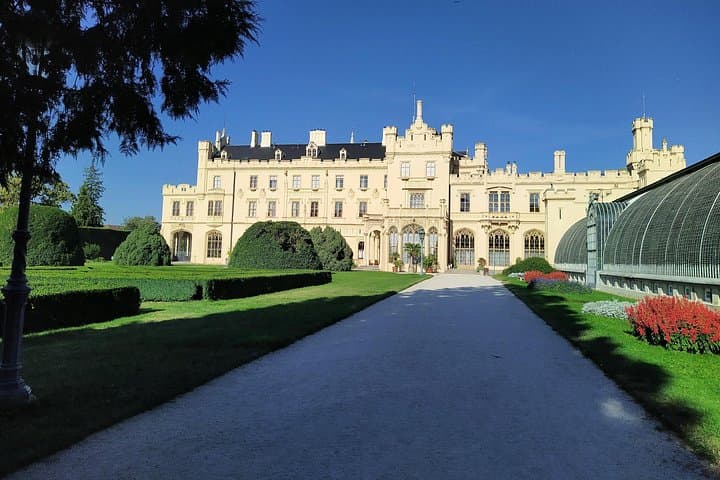 Majestic UNESCO-listed Lednice Castle, a true gem of the Czech countryside.