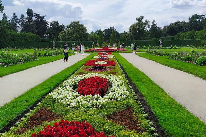 In spring and summer, the gardens of Lednice Castle burst into a festival of colors.