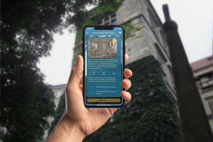 Prague Thirty Years War GPS App Walking Tour Mobile Game