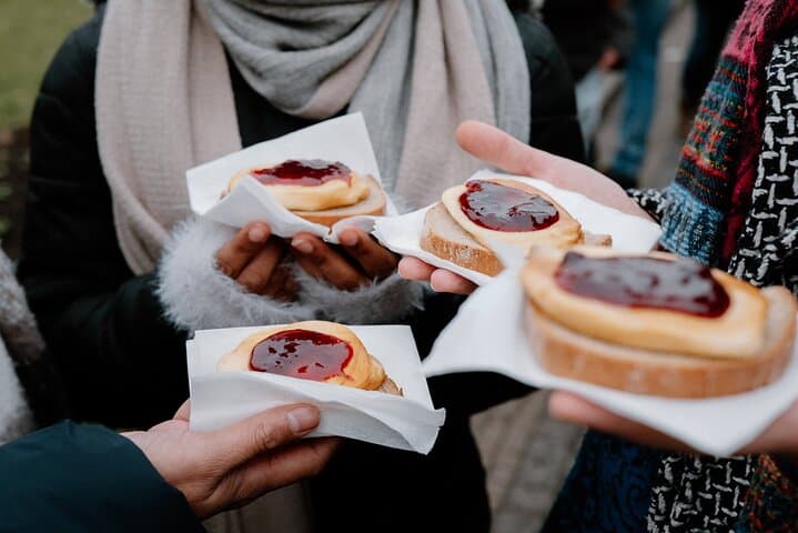 Tasting traditional Czech Christmas pastries on our small-group and private Prague Christmas market tour.”