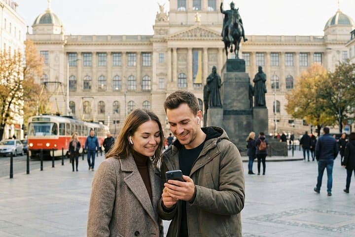 7 days Self Guided AI audio tours in Prague and all Czechia