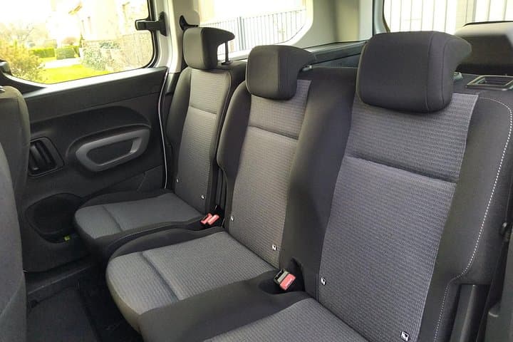 There is plenty of room for three passengers in the rear seats of the MPV.