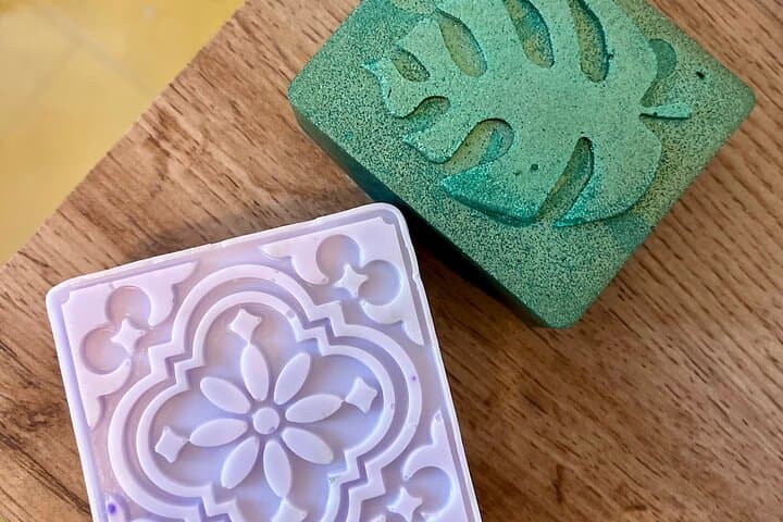 Unique molds and colorful soap designs