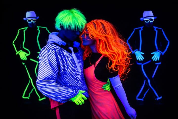 From the black light theatre show Images of Love