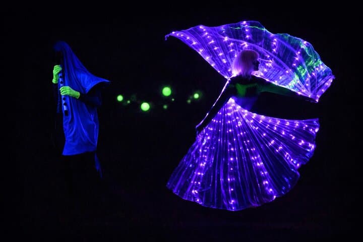From the black light theatre show Images of Love