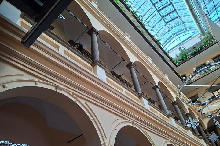 Architectural ornamentation from the 16th‑century Renaissance palace, highlighting historic craftsmanship.