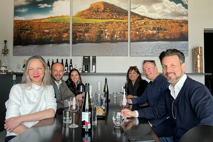 Curated tasting at a modern estate.