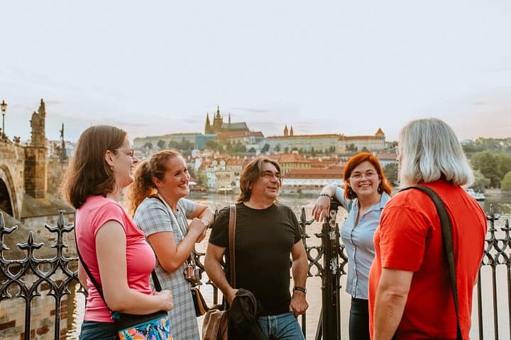 Panoramic viewpoint stop during your private city walk.
