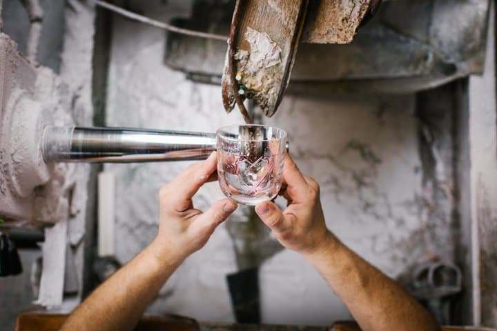 Master Czech Glassmaker at Work