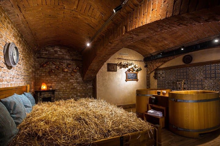 Two Beer SPA Baths in Lázně Pramen Prague