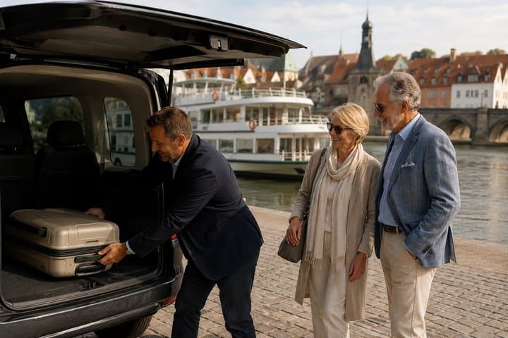 Prague to Regensburg Private Transfer for Danube Cruises