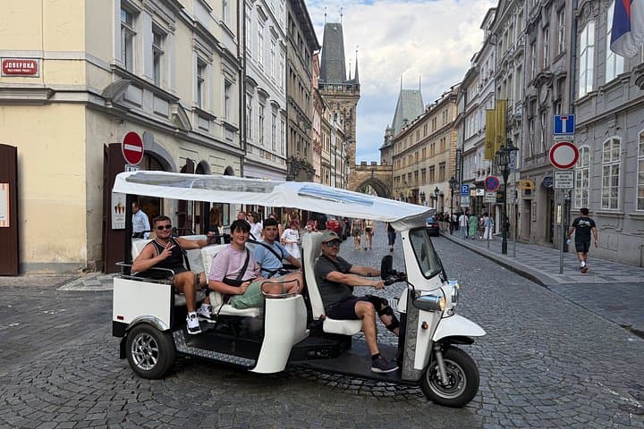 Prague Electric Tuk Tuk City Tour with Local Guide