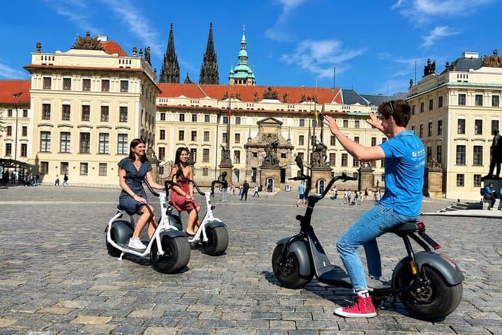 Prague Fat Tire E-Scooter Tour with A Local Guide