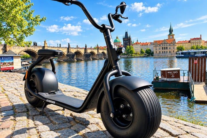 Prague Fat Tire E-Scooter Tour with A Local Guide