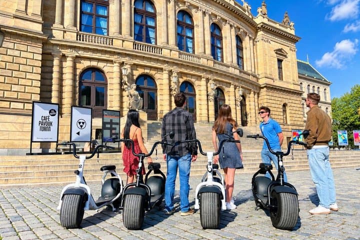 Prague Fat Tire E-Scooter Tour with A Local Guide