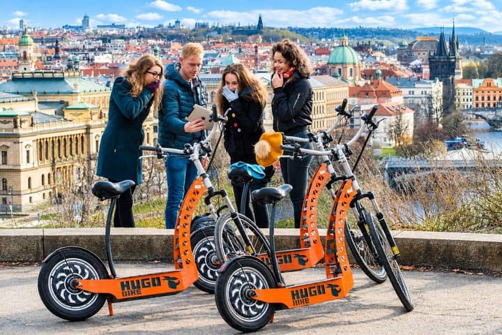 Prague Fat Tire or Regular Scooter City Tour