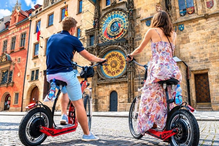 Prague Fat Tire or Regular Scooter City Tour