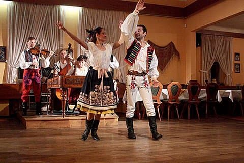 Folklore New Year´s Eve Evening