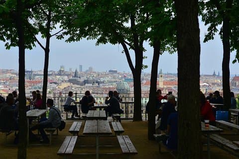 Beergarden with an amazing view!