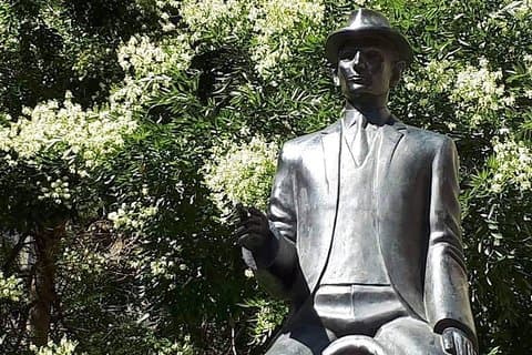 The very first monument to Franz Kafka in Prague was inspired by Franz Kafka's story. We will tell you which one during the tour!