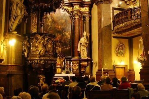 Concert audience enjoying baroque music