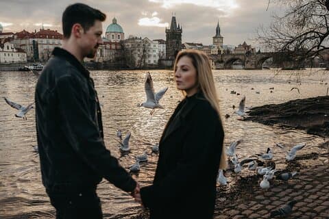 Prague Couple, Engagement, Proposal, Family, Portrait Photos