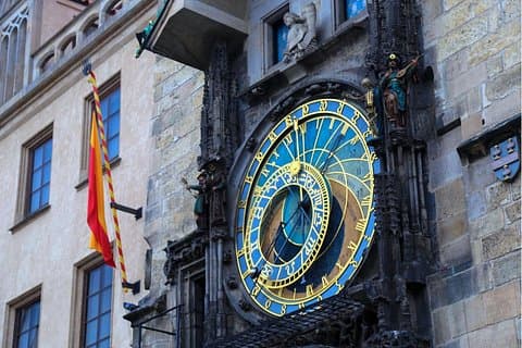 Prague Astronomical Clock with Town Hall Tower and River Cruise