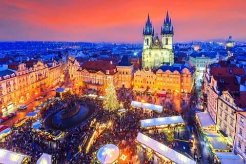 Prague Christmas Sparkle Self Guided Walking Tour with an APP