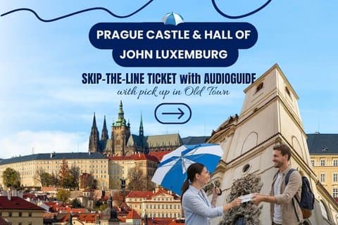 Prague Castle & Hall of John Lux. Tickets - pick up Old Town