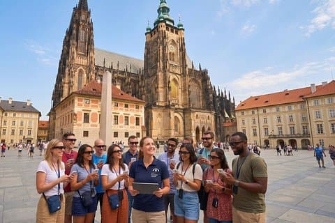 Prague Castle Exterior Tour with AR Glasses & Opt. Ticket